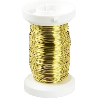 Glorex 6 2220 089 Mässingstråd, 0.4 mm x 40 m, Guld Glorex 6 2220 089 Mässingstråd, 0.4 mm x 40 m, Guld