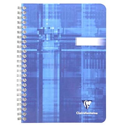 Clairefontaine 8531C – förpackning med 10 anteckningsböcker med spiralbindning, 14,8 x 21 cm, 90 g, fransk linjering, 50 ark, blandade färger, 1 förpackning Clairefontaine 8531C – förpackning med 10 anteckningsböcker med spiralbindning, 14,8 x 21 cm, 90 g, fransk linjering, 50 ark, blandade färger, 1 förpackning