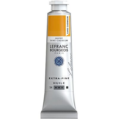Lefranc Bourgeois , Oljebaserad färg, kadmiumfri gul, 40 ml Lefranc Bourgeois , Oljebaserad färg, kadmiumfri gul, 40 ml