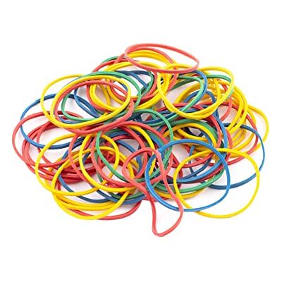 D.RECT Elastiskt band gummiring band för hushåll, arbete, kontor återanvändbara, hållbara, 1 kg blandade färger D.RECT Elastiskt band gummiring band för hushåll, arbete, kontor återanvändbara, hållbara, 1 kg blandade färger