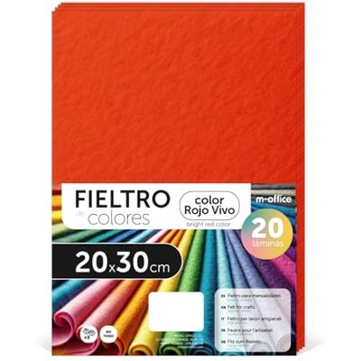 m-office Färgglada blöjor, filt för kreativt hantverk, sömnad och lapptäcke, material för klippning och dekoration, gör-det-själv färguppsättning, perfekt hantverk och gör-det-själv, 20 x 30 cm m-office Färgglada blöjor, filt för kreativt hantverk, sömnad och lapptäcke, material för klippning och dekoration, gör-det-själv färguppsättning, perfekt hantverk och gör-det-själv, 20 x 30 cm