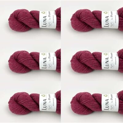 MARUSSIA 6 x Luna av Permin – 100% återvunnen ny ull (muläsfri och Oeko-Tex) (25 hallon) MARUSSIA 6 x Luna av Permin – 100% återvunnen ny ull (muläsfri och Oeko-Tex) (25 hallon)