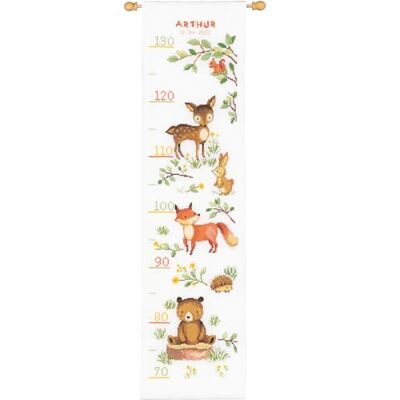 Vervaco kit med räknat punkt, vit, ca. 18 x 70 cm Vervaco kit med räknat punkt, vit, ca. 18 x 70 cm