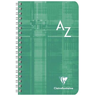 Clairefontaine – Ref 8609C_PAQ – trådbunden indexerad anteckningsbok (90 ark) – 11 x 17 cm storlek, fyrkantigt linjerat, 90 gsm borstat velumpapper, laminerat kortskydd – blandade färger (paket med 5) Clairefontaine – Ref 8609C_PAQ – trådbunden indexerad anteckningsbok (90 ark) – 11 x 17 cm storlek, fyrkantigt linjerat, 90 gsm borstat velumpapper, laminerat kortskydd – blandade färger (paket med 5)