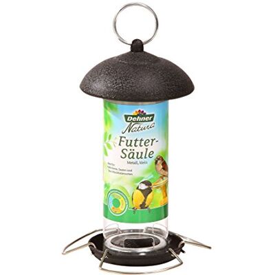Dehner Natura Wildvogelfoderpelare liten, ca 21 x 13 x 13 cm, metall, svart Dehner Natura Wildvogelfoderpelare liten, ca 21 x 13 x 13 cm, metall, svart