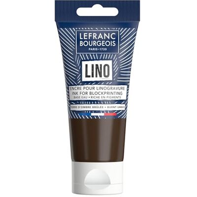 Lefranc Bourgeois 302195 linoleumfärg vattenbas Bränd Umbra 75ml tub, lino tryckfärg för högtryck, block printing ink, för papper, textil, skola, konst & DIY projekt Lefranc Bourgeois 302195 linoleumfärg vattenbas Bränd Umbra 75ml tub, lino tryckfärg för högtryck, block printing ink, för papper, textil, skola, konst & DIY projekt