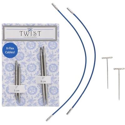 ChiaoGoo Twist (5 + 8 cm, 3,75 mm) Spets Korta utbytbara nålspetsar Combo Pack 1 enhet ChiaoGoo Twist (5 + 8 cm, 3,75 mm) Spets Korta utbytbara nålspetsar Combo Pack 1 enhet