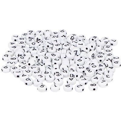 Innspiro 99640 - Stora svarta plastpärlor - 7 mm Innspiro 99640 - Stora svarta plastpärlor - 7 mm