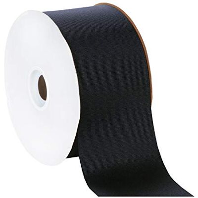 Berwick Offray 7,6 cm ripsband, svart, 45,7 m Berwick Offray 7,6 cm ripsband, svart, 45,7 m