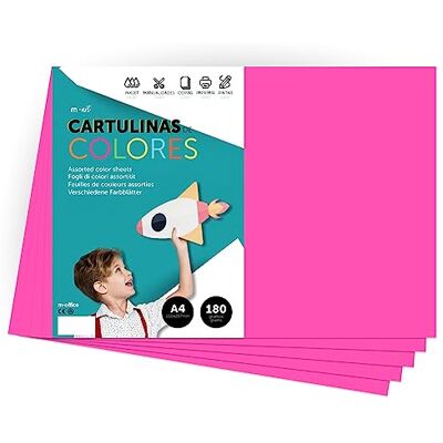 M-office - Cartulina A4 Colores Intensos 180g - 180g - Cardstock M-office - Cartulina A4 Colores Intensos 180g - 180g - Cardstock