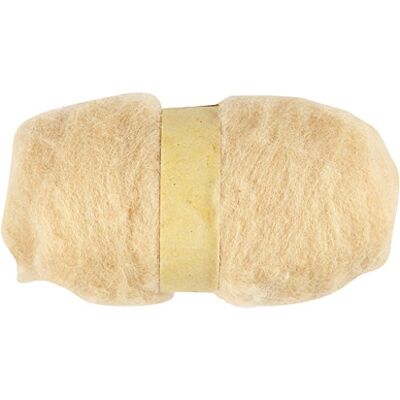 Creativ Kardierad ylle, hudfärg, 100 g Creativ Kardierad ylle, hudfärg, 100 g