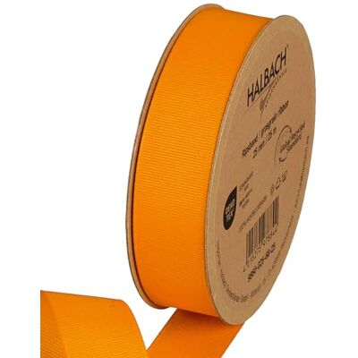 Halbach sidenband premium ripsband bredd: 25 mm längd: 25 m hållbart presentband av återvunnen polyester Perfekt som band färg: orange Halbach sidenband premium ripsband bredd: 25 mm längd: 25 m hållbart presentband av återvunnen polyester Perfekt som band färg: orange