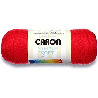 Caron Helt enkelt mjuk, röd, 170 g Caron Helt enkelt mjuk, röd, 170 g