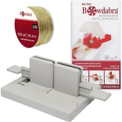 Morex x Bowdabra Combo, Mini Bow Maker, and 100 yd Gold Wire Morex x Bowdabra Combo, Mini Bow Maker, and 100 yd Gold Wire