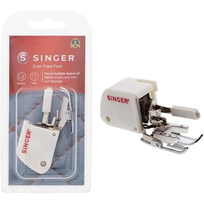 Singer syfot för jämn utfodring, perfekt för quiltning, sömnad i flera lager och matchande mönster, kompatibel med symaskiner i CA, CB, EA, MA, MB Singer syfot för jämn utfodring, perfekt för quiltning, sömnad i flera lager och matchande mönster, kompatibel med symaskiner i CA, CB, EA, MA, MB
