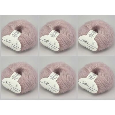 MARUSSIA 6 x Sally by Permin – flygande garn av superfin alpacka, bomull och merino (175 m/50 g) (07 rosenblad) MARUSSIA 6 x Sally by Permin – flygande garn av superfin alpacka, bomull och merino (175 m/50 g) (07 rosenblad)