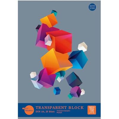 Staufen Dürer transparent block/pauspapper, 2 stycken, 25 ark vardera, DIN A4, 80 g/m² Staufen Dürer transparent block/pauspapper, 2 stycken, 25 ark vardera, DIN A4, 80 g/m²
