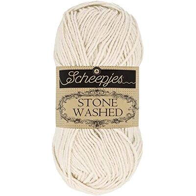 Scheepjes Stone Washed 801 Måne Sten Garn 10x50g Scheepjes Stone Washed 801 Måne Sten Garn 10x50g