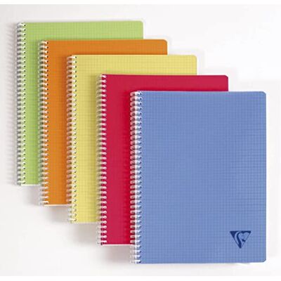 Clairefontaine Linicolor 328325C spiralbok (karated, DIN A4+, 240 x 320 mm, 50 ark) 1 st. sorterade färger Clairefontaine Linicolor 328325C spiralbok (karated, DIN A4+, 240 x 320 mm, 50 ark) 1 st. sorterade färger