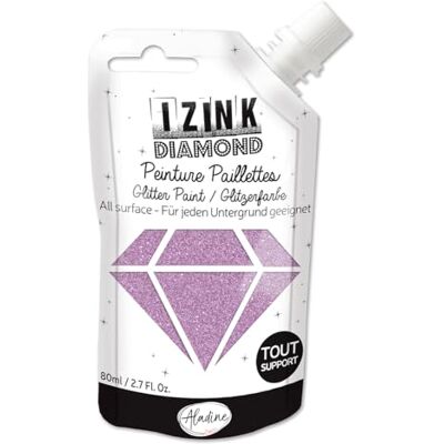 Aladine Izink Diamond Paljetterad färg ultrakoncentrerad i paljetter allsidig dekoration DIY och kreativ fritid tillverkad i Frankrike mjuk flaska 80 ml rosa Aladine Izink Diamond Paljetterad färg ultrakoncentrerad i paljetter allsidig dekoration DIY och kreativ fritid tillverkad i Frankrike mjuk flaska 80 ml rosa