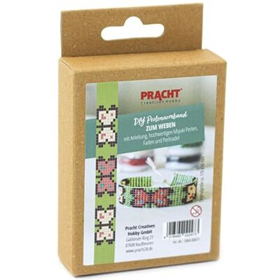 Pracht Creatives Hobby Pracht Creative hobby 5884-00071 – gör-det-själv pysselset för att designa ett pärlarmband, med gröna, bruna och orange Miyuki-pärlor, total storlek ca 17 x 1,6 cm Pracht Creatives Hobby Pracht Creative hobby 5884-00071 – gör-det-själv pysselset för att designa ett pärlarmband, med gröna, bruna och orange Miyuki-pärlor, total storlek ca 17 x 1,6 cm