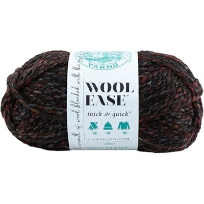 Lion Brand Wool-Ease Thick & Quick Garn - Blackstone Stripes - Garn Lion Brand Wool-Ease Thick & Quick Garn - Blackstone Stripes - Garn