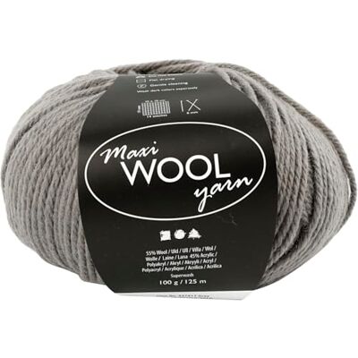 Creativ Ull, grå, L: 125 m, 100 g/1 nystan Creativ Ull, grå, L: 125 m, 100 g/1 nystan