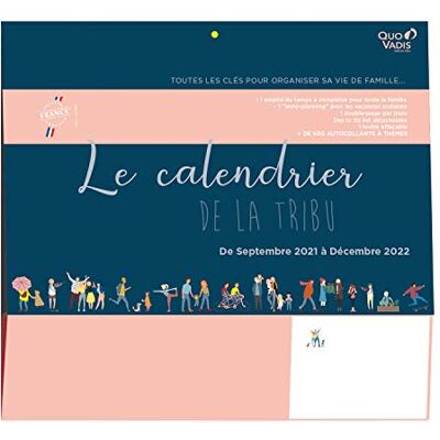 QUO VADIS Lövkalender 2024-2025 fransk stam flerfärgad 16 månader från september till december 32 x 30 cm vitt Clairefontaine papper fransk tillverkning QUO VADIS Lövkalender 2024-2025 fransk stam flerfärgad 16 månader från september till december 32 x 30 cm vitt Clairefontaine papper fransk tillverkning