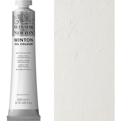 Winsor & Newton 8840018 Winton, fin högkvalitativ oljefärg – 200 ml tub, med jämn konsistens, ljusbeständig, hög täckförmåga, rik på färgpigment – mild blandvit Winsor & Newton 8840018 Winton, fin högkvalitativ oljefärg – 200 ml tub, med jämn konsistens, ljusbeständig, hög täckförmåga, rik på färgpigment – mild blandvit