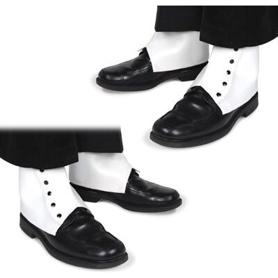 Beistle 60055 Vita spats - Kostymtillbehör Beistle 60055 Vita spats - Kostymtillbehör