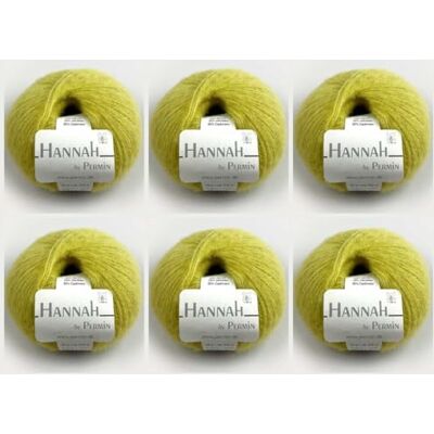 MARUSSIA 6 x Hannah by Permin – lyxgarn av merinoull, siden och kashmir (17 lime) MARUSSIA 6 x Hannah by Permin – lyxgarn av merinoull, siden och kashmir (17 lime)