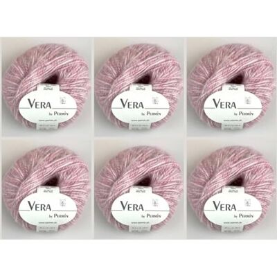 MARUSSIA 6 x vera av Permin – året runt-garn av kedja, babyalpacka och bomull (125 m/50 g) (15 delikat rosa) MARUSSIA 6 x vera av Permin – året runt-garn av kedja, babyalpacka och bomull (125 m/50 g) (15 delikat rosa)