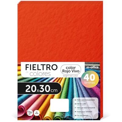 m-office Färgglada blöjor, filt för kreativt hantverk, sömnad och lapptäcke, material för klippning och dekoration, gör-det-själv färguppsättning, perfekt hantverk och gör-det-själv, 20 x 30 cm m-office Färgglada blöjor, filt för kreativt hantverk, sömnad och lapptäcke, material för klippning och dekoration, gör-det-själv färguppsättning, perfekt hantverk och gör-det-själv, 20 x 30 cm
