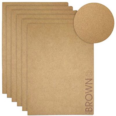Artway Softback skissbok – brunt kraftpapper – A4 – paket med 6 Artway Softback skissbok – brunt kraftpapper – A4 – paket med 6