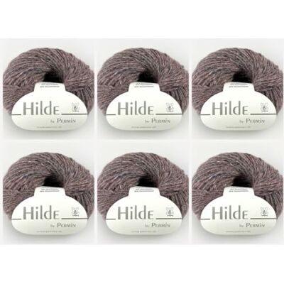 MARUSSIA 6 x Hilde by Permin – klassiskt tweedgarn med alpacka och viskos (50 g/120 m) (17 gammelrosa) MARUSSIA 6 x Hilde by Permin – klassiskt tweedgarn med alpacka och viskos (50 g/120 m) (17 gammelrosa)