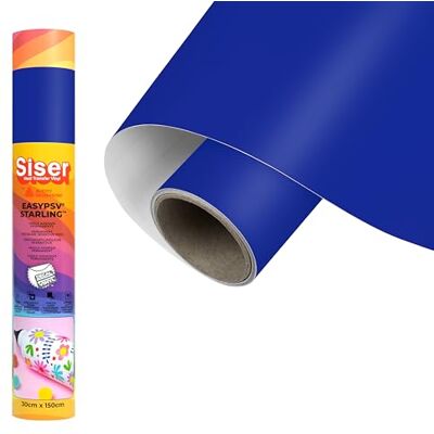 SISER EasyPSV Starling Cobalt permanent självhäftande vinyl, 150 x 30 cm, för att anpassa föremål och hårda ytor, kompatibel med skärplotter, diskmaskinssäker SISER EasyPSV Starling Cobalt permanent självhäftande vinyl, 150 x 30 cm, för att anpassa föremål och hårda ytor, kompatibel med skärplotter, diskmaskinssäker