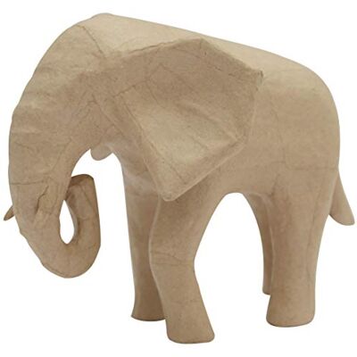 décopatch Ref SA213C elefant Papier Maché objekt att dekorera 18,5 x 12,5 x 15,5 cm dekorera med decopatch-papper och papperslapp-lim, glitter, färger décopatch Ref SA213C elefant Papier Maché objekt att dekorera 18,5 x 12,5 x 15,5 cm dekorera med decopatch-papper och papperslapp-lim, glitter, färger