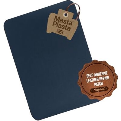 MastaPlasta Original självhäftande läderreparationslapp – marinblå 28 x 20 cm (11 tum x 8 tum). Omedelbar klädsel kvalitet rep- och rivreparation för soffor, bilinredning, väskor, vinyl och mer MastaPlasta Original självhäftande läderreparationslapp – marinblå 28 x 20 cm (11 tum x 8 tum). Omedelbar klädsel kvalitet rep- och rivreparation för soffor, bilinredning, väskor, vinyl och mer