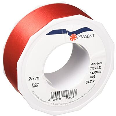 PRÄSENT Presentband, Röd, 25 m x 40 mm PRÄSENT Presentband, Röd, 25 m x 40 mm