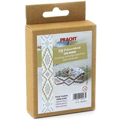 Pracht Creatives Hobby Pracht Creative hobby 5884-00031 – gör-det-själv pysselset för att designa ett pärlarmband, med vita och färgglada Miyuki-pärlor, total storlek ca 17 x 2 cm Pracht Creatives Hobby Pracht Creative hobby 5884-00031 – gör-det-själv pysselset för att designa ett pärlarmband, med vita och färgglada Miyuki-pärlor, total storlek ca 17 x 2 cm