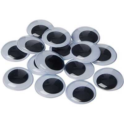 efco Wobbly runda ögon, plast, svart/vit-P 28 mm, 100-Piece svart/vit efco Wobbly runda ögon, plast, svart/vit-P 28 mm, 100-Piece svart/vit