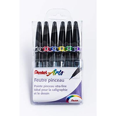Pentel SE15C Roliga filtpennor, mjuk spets, extra fin, x6 filtpennor Pentel SE15C Roliga filtpennor, mjuk spets, extra fin, x6 filtpennor