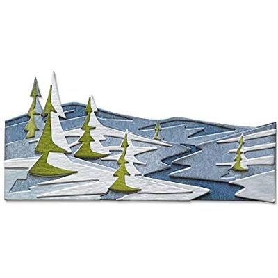 Sizzix 664971 Thinlits Snowscape Colorze av Tim Holtz, set med 6 scrapbooking, flerfärgad, en storlek Sizzix 664971 Thinlits Snowscape Colorze av Tim Holtz, set med 6 scrapbooking, flerfärgad, en storlek
