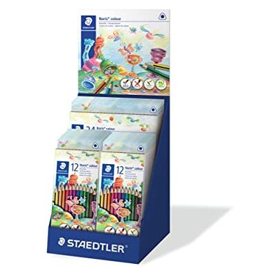 STAEDTLER Färgstift Noris färg (ökat brottmotstånd, triangulär form, ergonomisk mjuk yta, WOPEX-material, set med 5 x 24 st och 20 x 12 fodral, 187 CA-1) STAEDTLER Färgstift Noris färg (ökat brottmotstånd, triangulär form, ergonomisk mjuk yta, WOPEX-material, set med 5 x 24 st och 20 x 12 fodral, 187 CA-1)