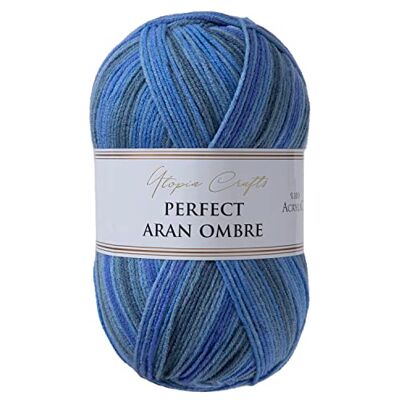 Utopia Crafts Aran Ombre flerfärgad stickning och virkgarn, 300 g 600 m (015) Utopia Crafts Aran Ombre flerfärgad stickning och virkgarn, 300 g 600 m (015)