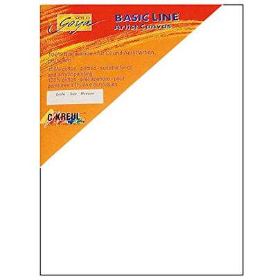 KREUL 63040 – Solo Goya Stretchad duk Basic Line, kilram ca. 30 x 40 cm, grundad med bomullscanvas, perfekt för olja, akryl och gouachfärg KREUL 63040 – Solo Goya Stretchad duk Basic Line, kilram ca. 30 x 40 cm, grundad med bomullscanvas, perfekt för olja, akryl och gouachfärg