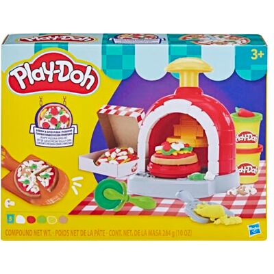 Play-Doh Stamp & Spin Pizza-lekset, 8 tillbehör och 5 färger, matlagningsleksaker för barn, från 3 år Play-Doh Stamp & Spin Pizza-lekset, 8 tillbehör och 5 färger, matlagningsleksaker för barn, från 3 år