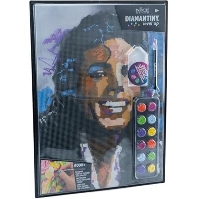 DIAMANTINY Nivå Up-PLUS Celebrities-Aktiviteter Crystal Art, Diamond Painting Kit, Michael, A4, 96457 DIAMANTINY Nivå Up-PLUS Celebrities-Aktiviteter Crystal Art, Diamond Painting Kit, Michael, A4, 96457