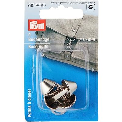 Prym Silver Basnaglar (15 mm) för väskor 1 St Prym Silver Basnaglar (15 mm) för väskor 1 St