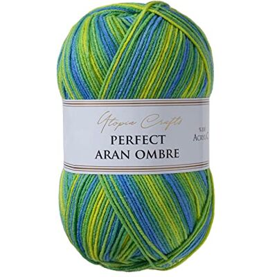 Utopia Crafts Aran Ombre flerfärgad stickning och virkgarn, 300 g 600 m (014) Utopia Crafts Aran Ombre flerfärgad stickning och virkgarn, 300 g 600 m (014)